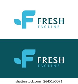 Letter F Logo, Fresh Logo Design