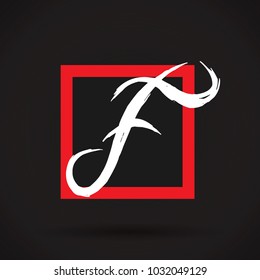 Letter F logo icon design template elements