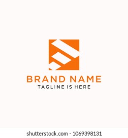 Letter F logo icon design template elements