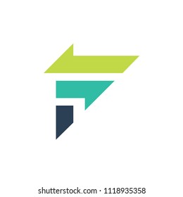 Letter F logo or icon design