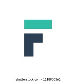 Letter F logo or icon design