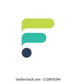 Letter F logo or icon design