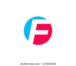 letter f logo icon design template elements