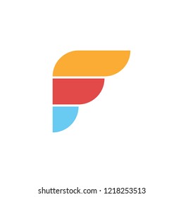 Letter F logo. Icon design. Template elements - vector sign