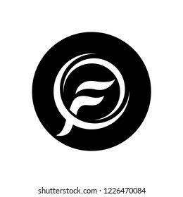 Letter f logo icon design template elements. Vector. 5k