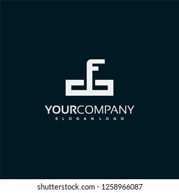 Letter F logo icon design template elements