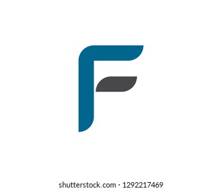 Letter F logo icon design template elements - Vector
