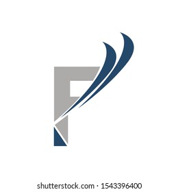 Letter F logo icon design template elements. Letter F symbol.