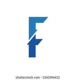 Letter F logo icon design template elements. Letter F symbol.