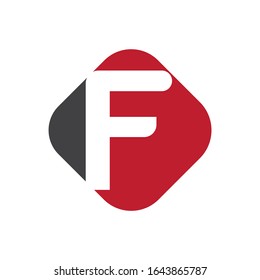 Letter F logo icon design template elements