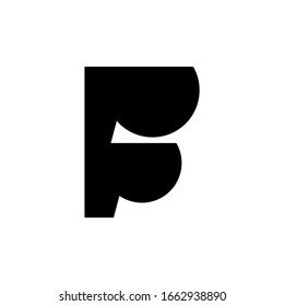 Letter F logo. Icon design. Template elements - vector sign