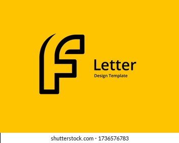 Letter F logo icon design template elements