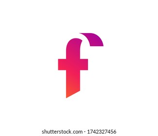 Letter F logo icon design template elements