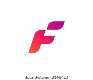 Letter F logo icon design template elements