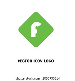 Letter F logo icon design template elements