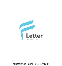 Letter F logo icon design template elements