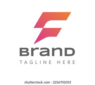 Buchstabe F Logo Symbol Design Vorlagenelemente. Für das Branding und Unternehmenslogos geeignet.
