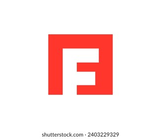 Letter F logo icon design template elements