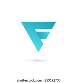 Letter F logo icon design template elements 