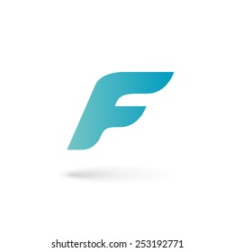 Letter F logo icon design template elements 