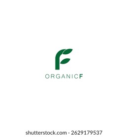 Letter F logo icon design template elements. Fresh, organic, nature concept. Usable for Branding and Business Logos.
