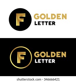 Letter F logo icon design template elements