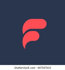 Letter F logo icon design template elements