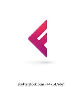 Letter F logo icon design template elements