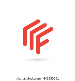 Letter F logo icon design template elements