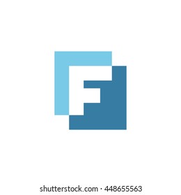 Letter F logo icon design template elements