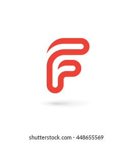 Letter F logo icon design template elements