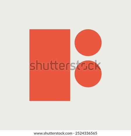 Letter F logo. Icon design. Template elements. Geometric abstract logos