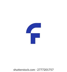 Letter F logo icon flat vector design. f initial logo