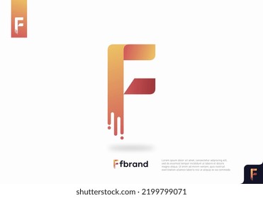 Plantilla de icono del logotipo de letra F