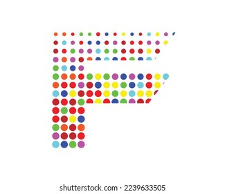 Elementos de plantilla de vector de icono del logotipo de la letra F.