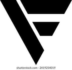 Letter F logo icon vector