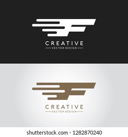 Letter F Logo. Initial Letter Design 