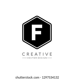 Letter F Logo. Initial Letter Design Vector Luxury Colors