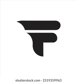 Letter F logo modern initial icon design template elements