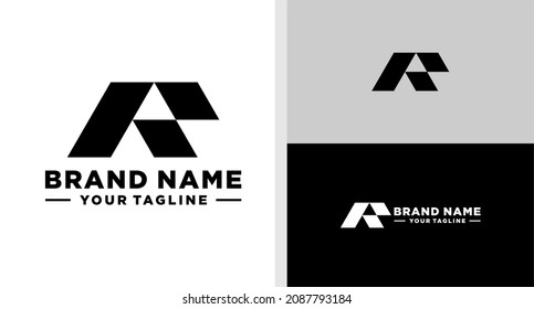 LETTER F LOGO MONOGRAM GEOMTRIC EDITABLE