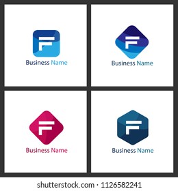 Letter F Logo Set Design