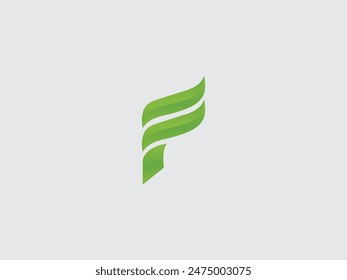 Letter F logo set with geometric gradient design, concept of  future and forward. F letter logo.