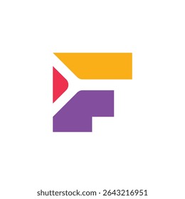 Letter F Logo Set – Minimalist and Modern Flat Vector Icons