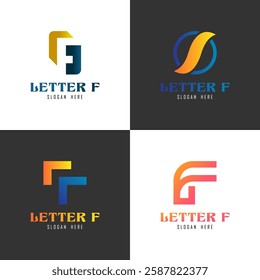 Letter F Logo Stock Illustrations Vector Graphics