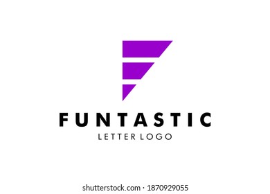 Letter F Logo : Suitable for Company Theme, Technology Theme, Initial Theme, Infographics and Other Graphic Related Assets.