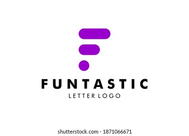 Letter F Logo : Suitable for Company Theme, Technology Theme, Initial Theme, Infographics and Other Graphic Related Assets.