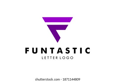 Letter F Logo : Suitable for Company Theme, Technology Theme, Initial Theme, Infographics and Other Graphic Related Assets.