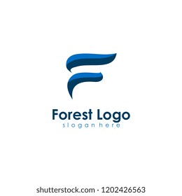 letter f logo template