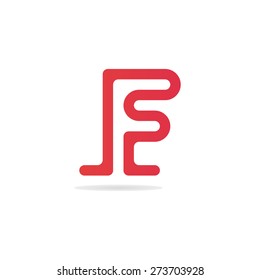 Letter F logo template