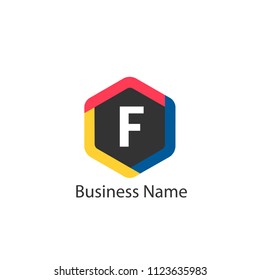Letter F Logo Template Design